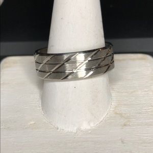 Men’s Solid Stainless Steel Wedding Band.